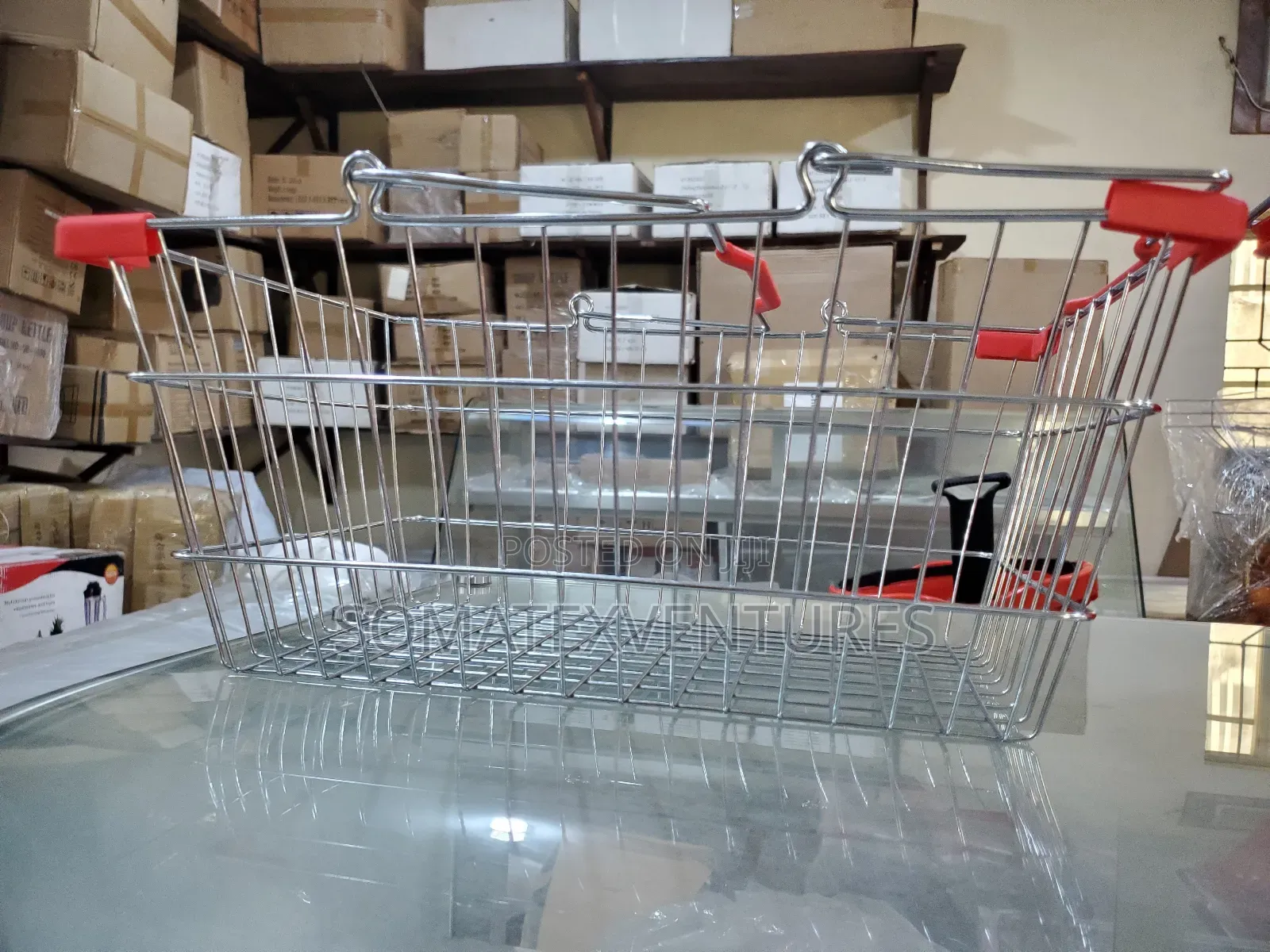 Iron Type Supermarket Shopping Basket