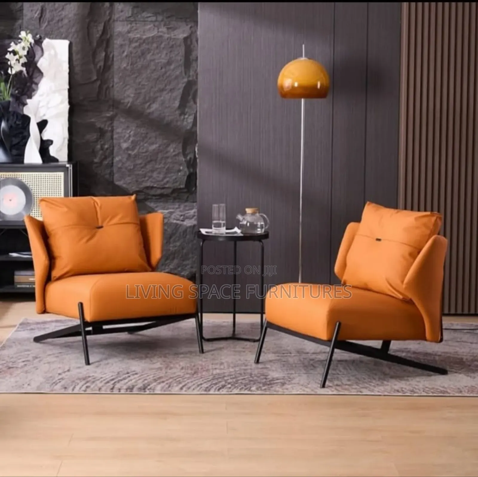 Executive Luxury Two Accent Leather Chairs