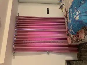 Pink Thick Curtain