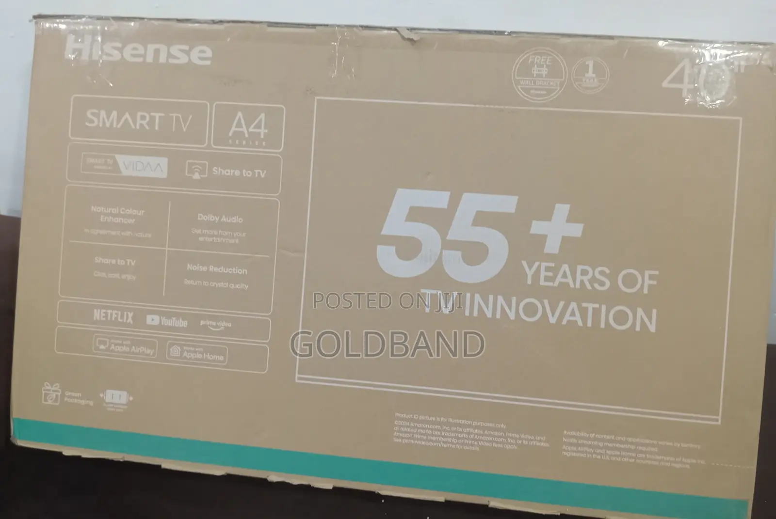 Hisense 40-Inch Led Smart Tv – Wireless Streaming