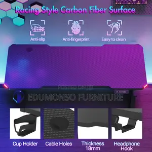 Electric Standing Gaming Desk RGB Led 140cm