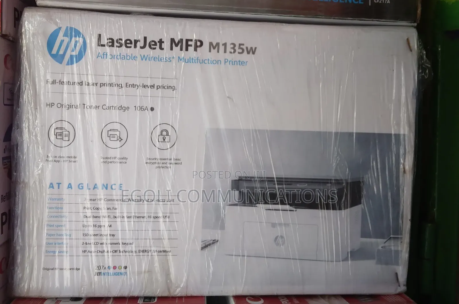 Hp Laserjet MFP M135w Wireless Printer