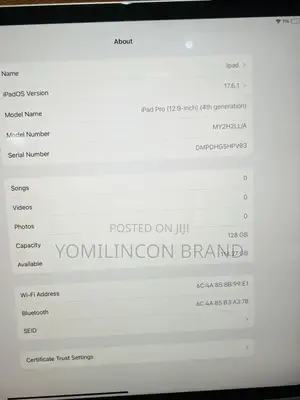 Apple iPad Pro 128 GB Black