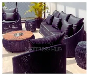 Round Rattan Lounge 2 by 1 Sitter