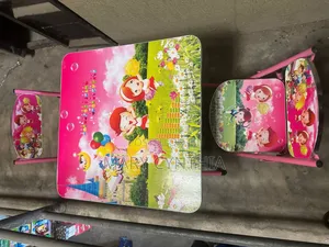 Children Table Set 
Consist of 1 Table With 2 Chairs
Round and Squ