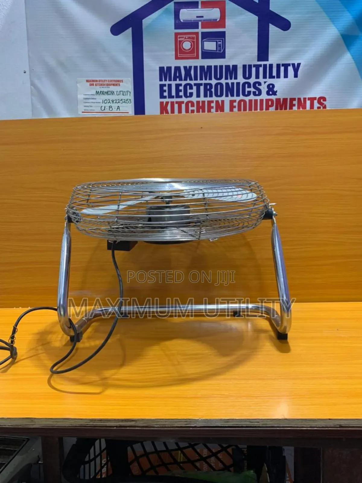 High-Velocity Metal Floor Fan 
