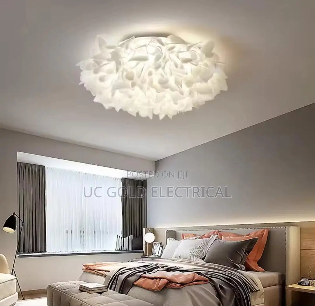 Creamy Style Master Bedroom Ceiling Light Living Room Light Creative