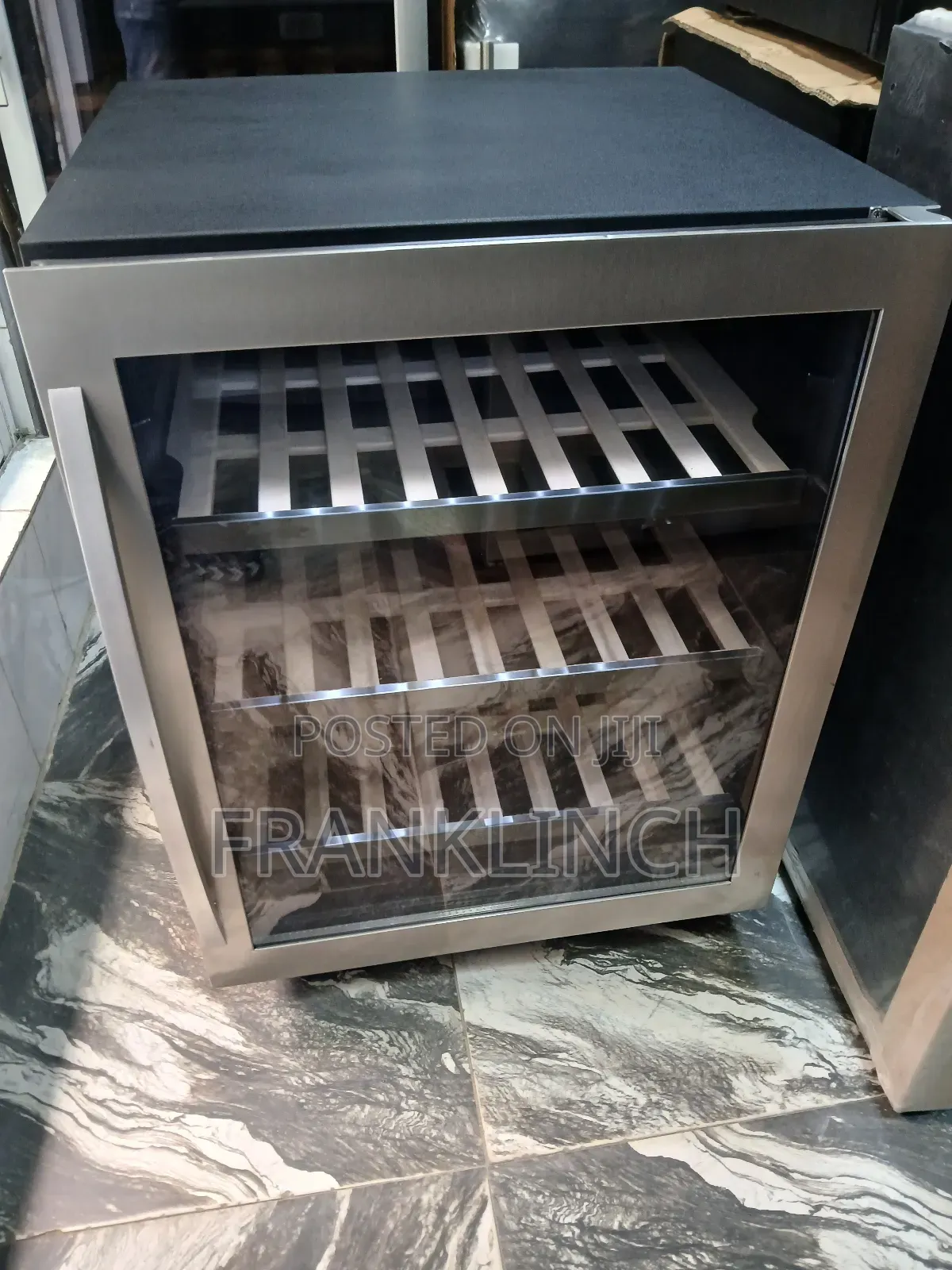 Caple Silver Frame Built-in Wine Chiller