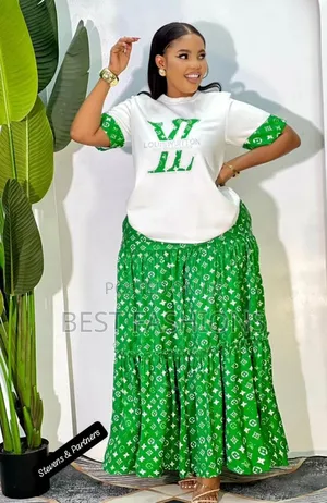 Long Carribian Skirt and Blouse