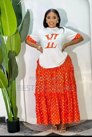 Long Carribian Skirt and Blouse