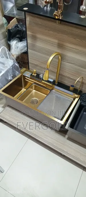 Gold Piano Button Kitchen Sink Available