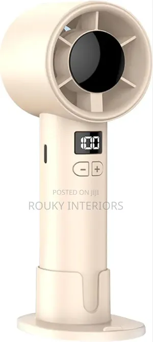 Handheld Fan With Digital Display