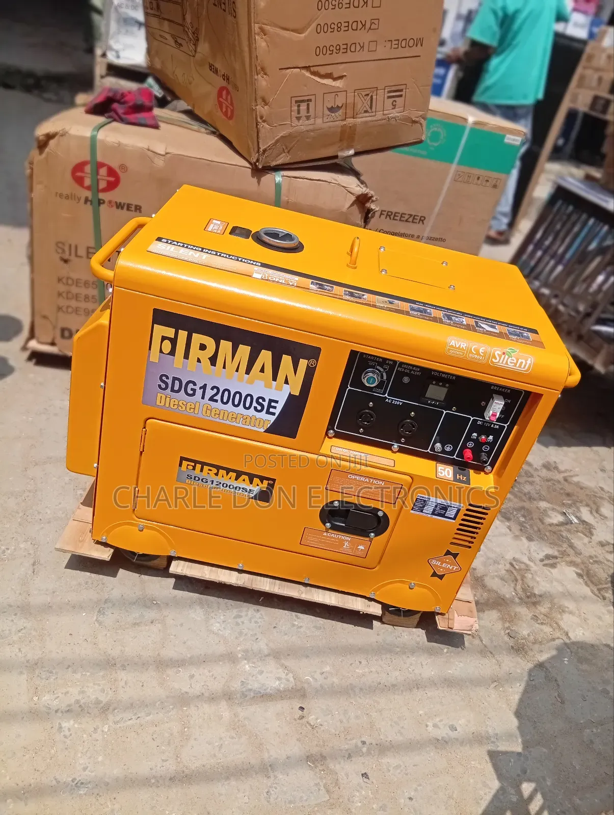 Original Fireman Diseal 10kva Soundproof Generator