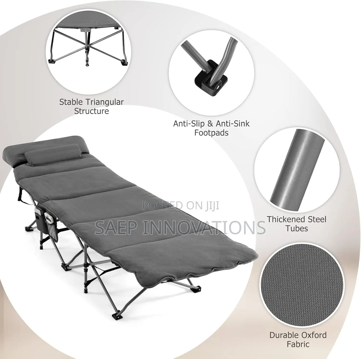 Costway Folding Travel Camping Cot
