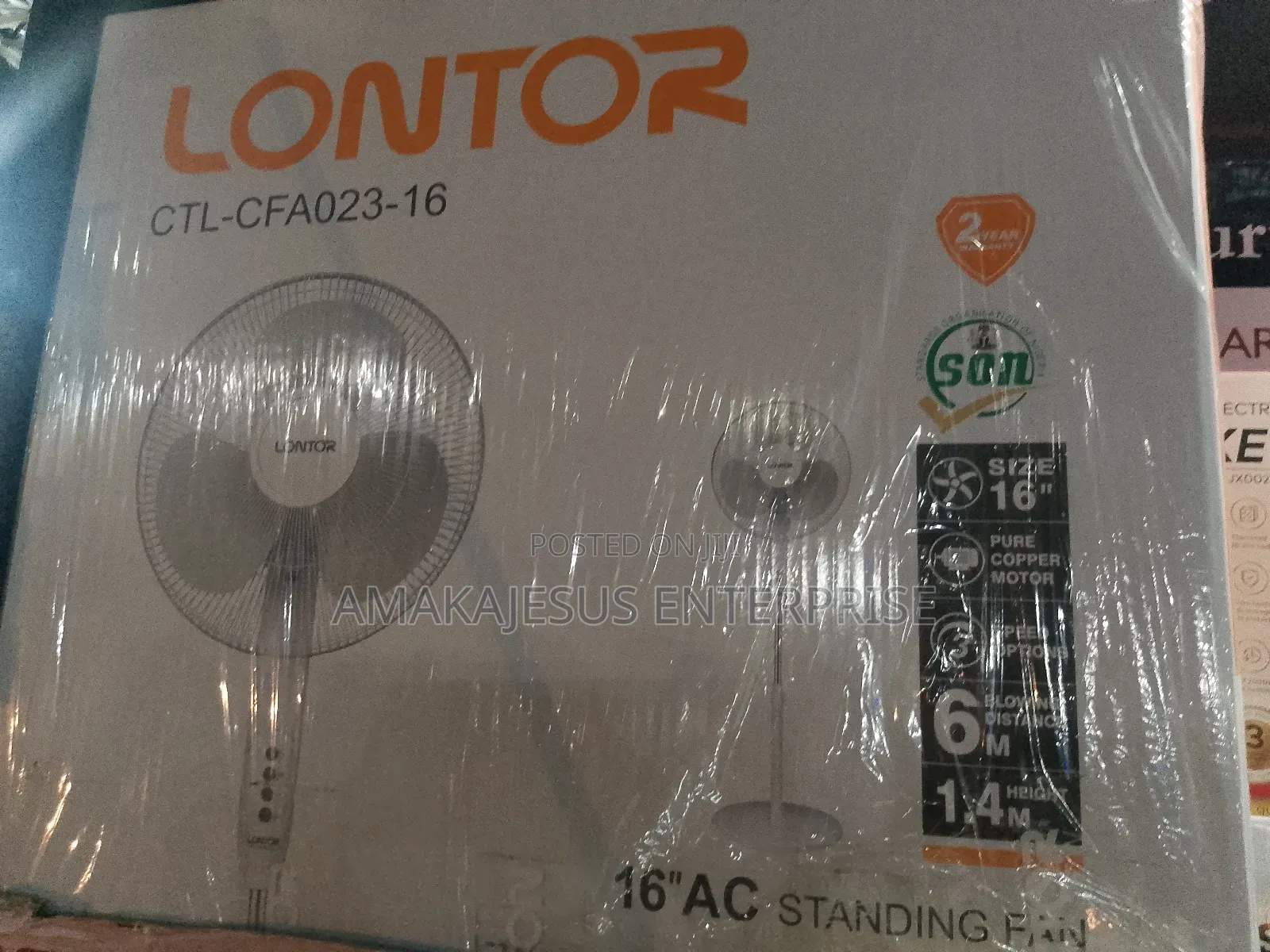 Lontor Ac (Non Rechargeable) Fan - Cfa023-16