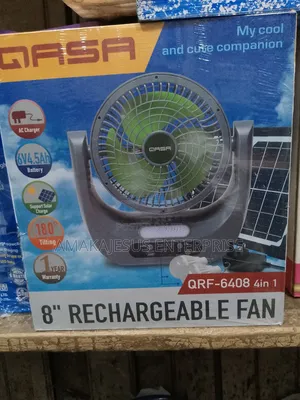 Qasa 8” Solar Rechargeable With Panel+Bulbs