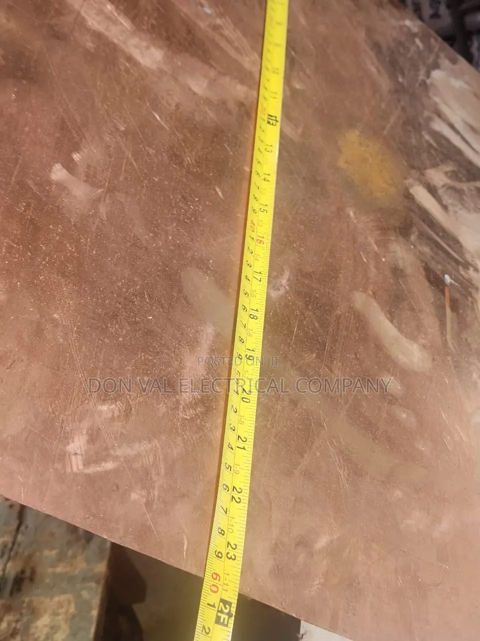 600x600x3mm Copper Plate