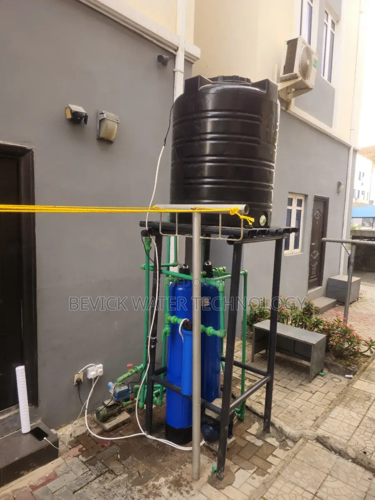 Complete Water Treatment System Installation — Plug Run