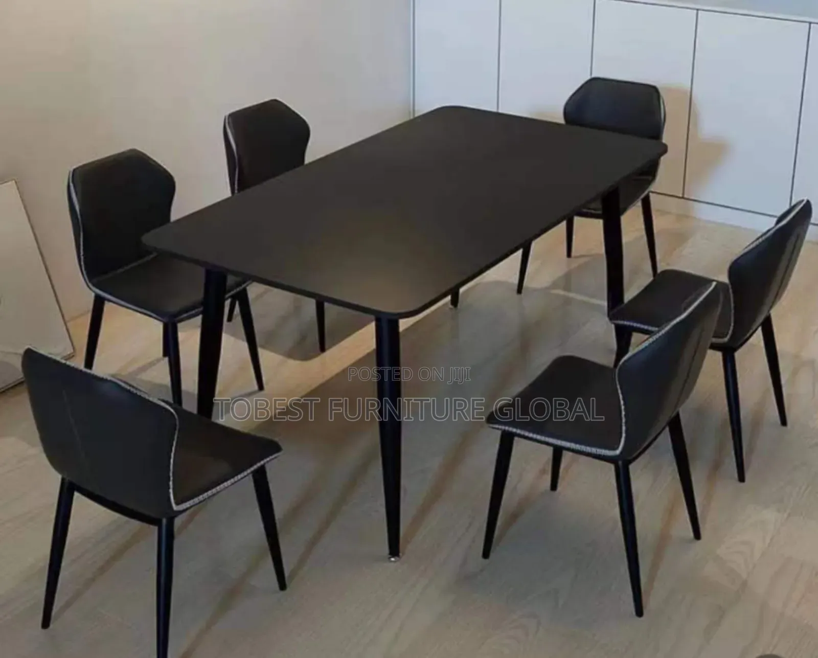 New Solid Marble 6 Sitters Dining Table Chairs