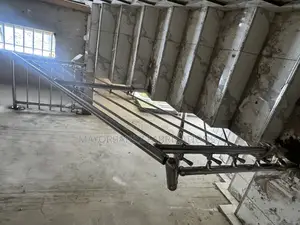 Silver Stainless Handrails With Horizontal Bracing