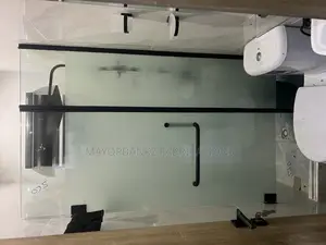 Frosted Hinge Glass Door