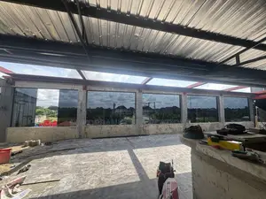 Gray Frameless Permanent Glass