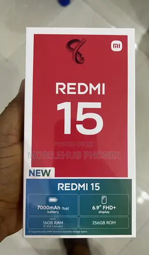 New Xiaomi Redmi 15 256 GB Black