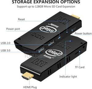 Mini Computer Stick Intel T6 Atom Z8350 Windows 10 Pro 4gb Ram 64gb