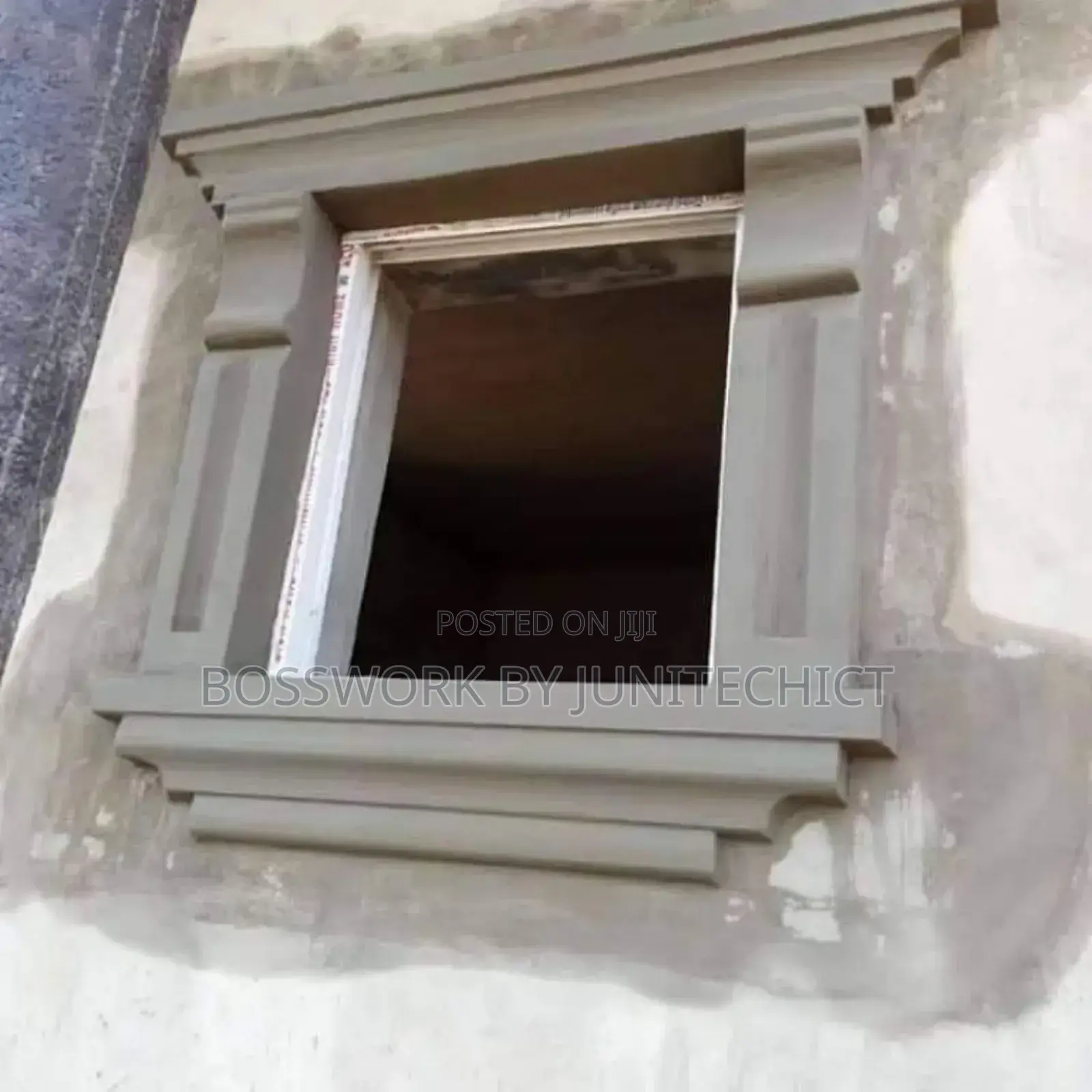 Exterior Pop Artwork — Parapet, Pillar Window Frames
