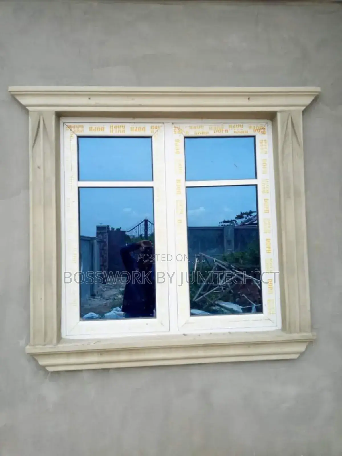 Exterior Pop Artwork — Parapet, Pillar Window Frames