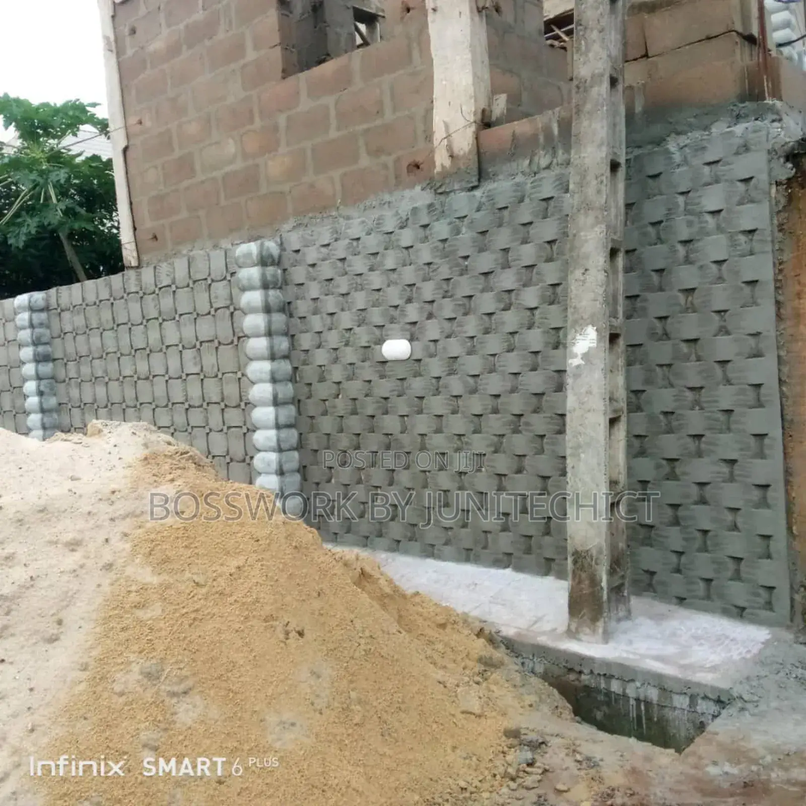 Exterior Pop Artwork — Parapet, Pillar Window Frames