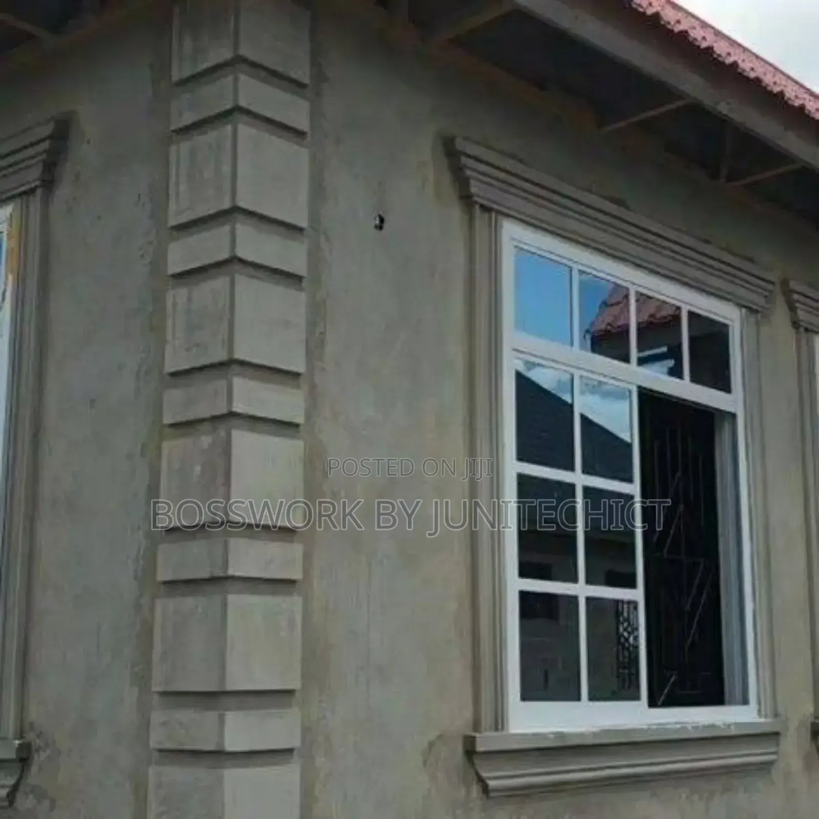 Exterior Pop Artwork — Parapet, Pillar Window Frames