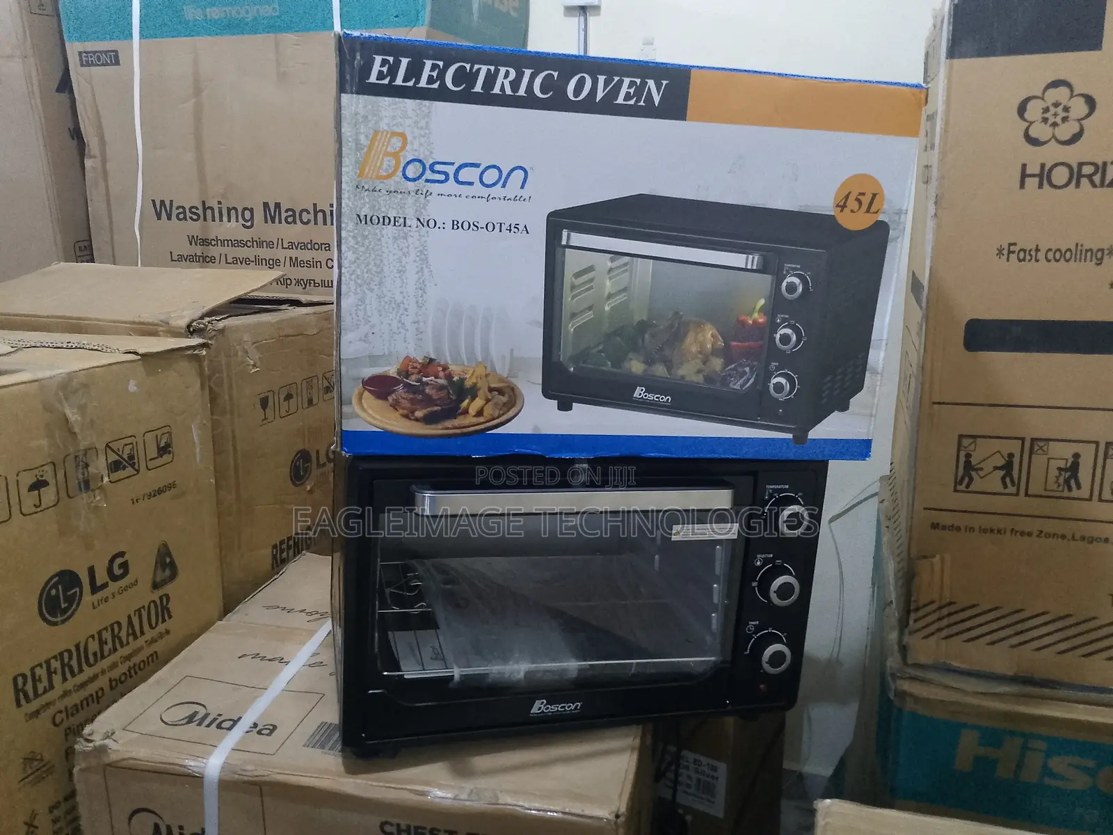 Spacious 45l Boscon Oven for Whole Chickens and Pizzas