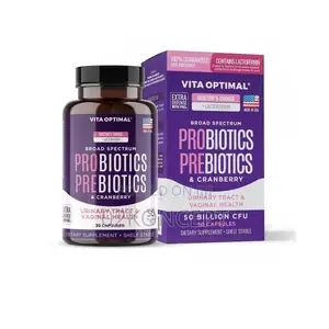 Vita Optimal Probiotic Prebiotic Cranberry 50b Cfu Plus Lactoferrin