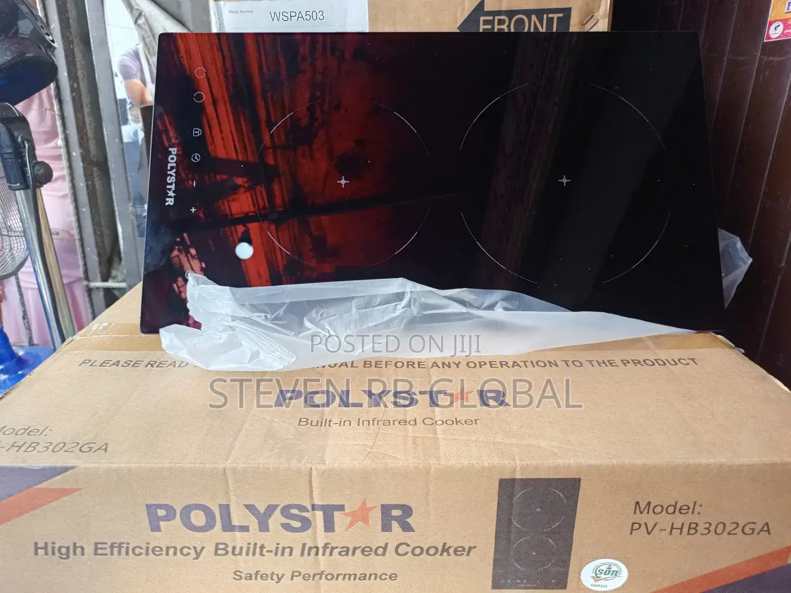Polystar Double Burner Infrared Cooker (Pv-Hb302ga)