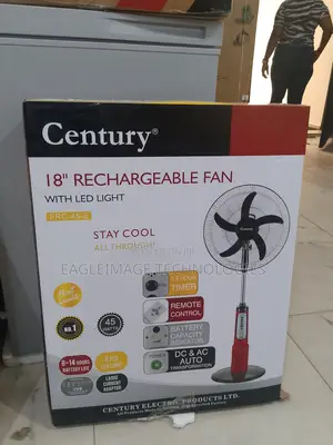 Brand New Century 18 Inches Rechargeable Standing Fan - Oscillation &