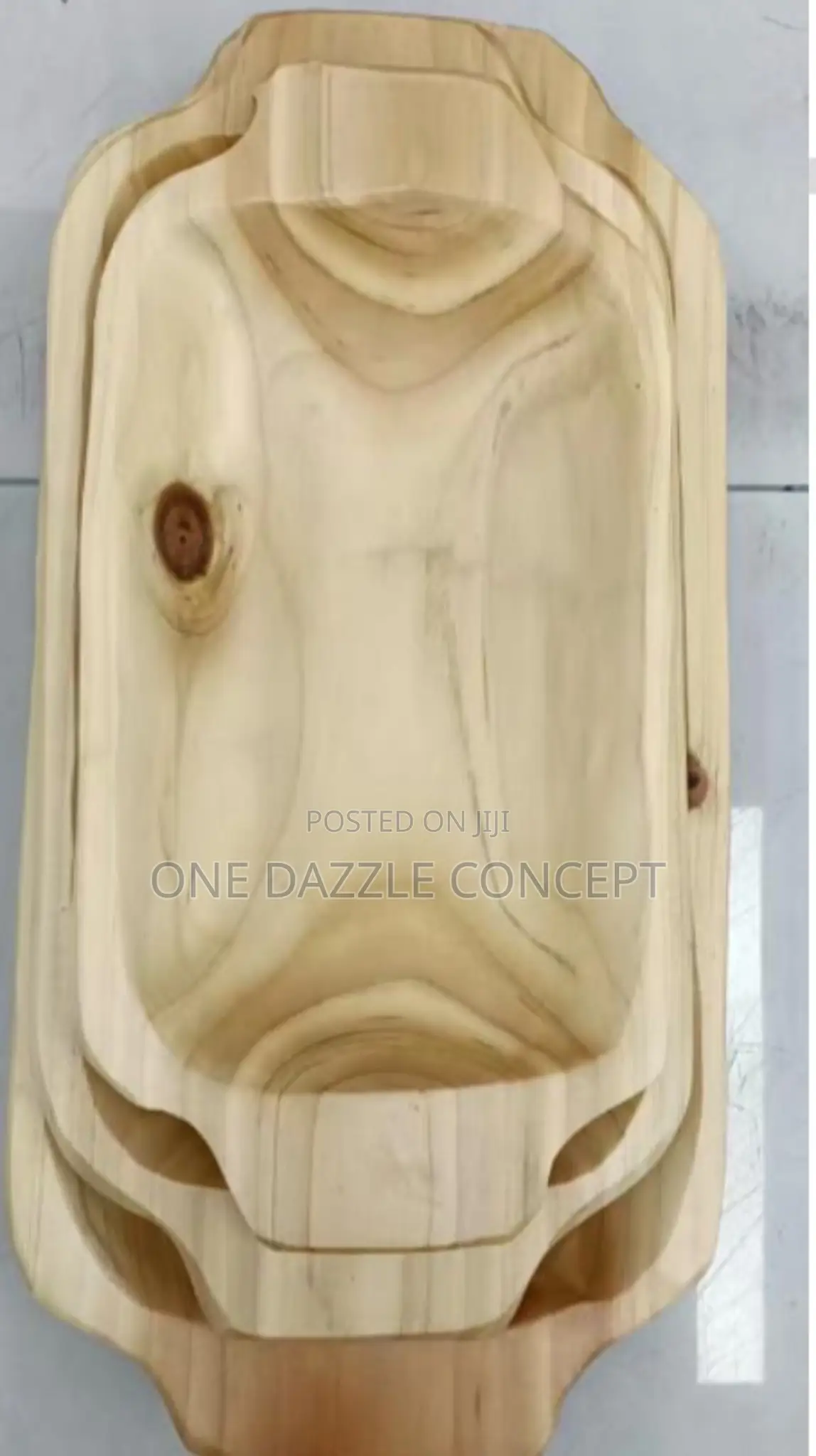 Rectangular Bamboo Bowl With Handle