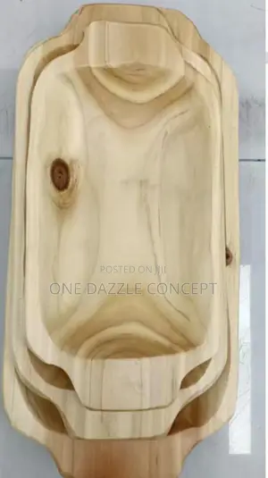 Rectangular Bamboo Bowl With Handle
