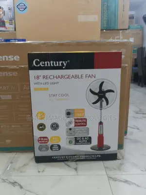 Century 18-Inch Battery Fan - Strong Wind, Silent Operation Under 50db