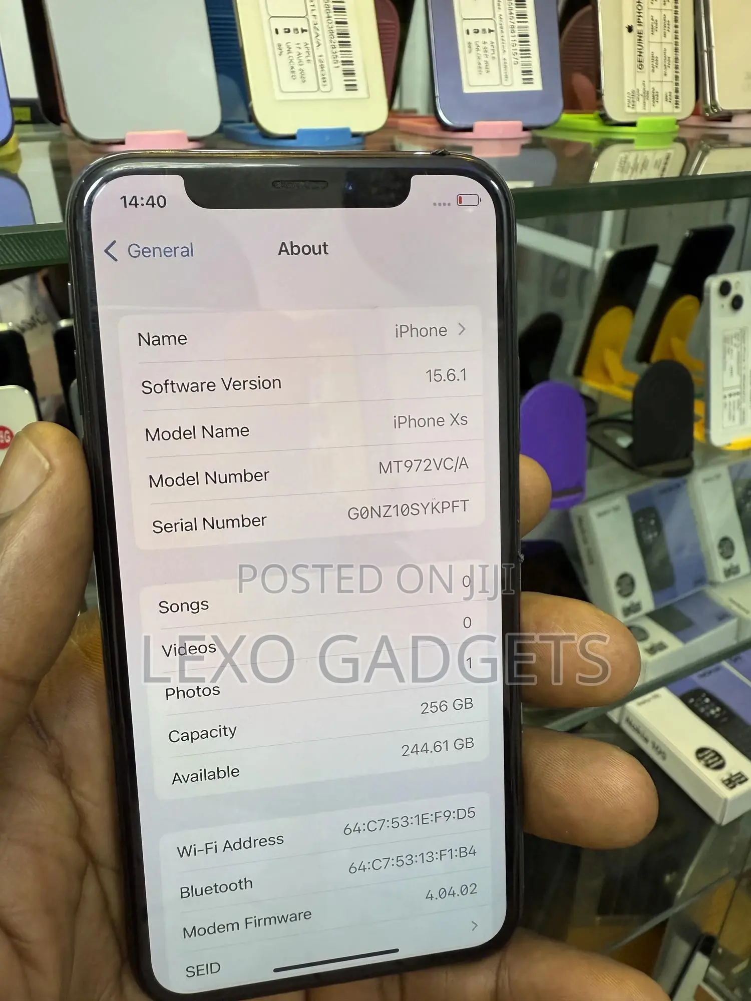 Apple iPhone XS 256 GB Black