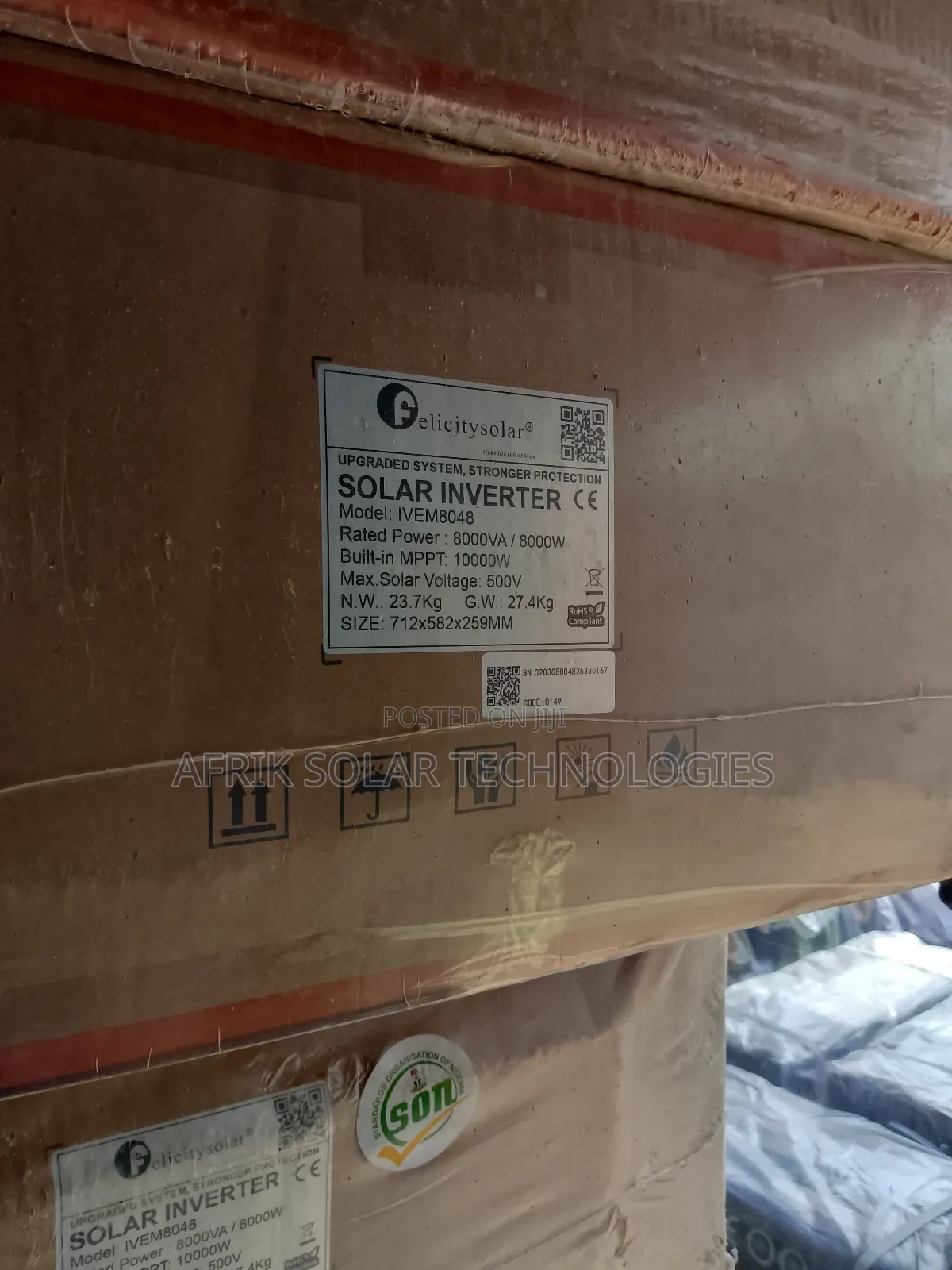 48v 12kva Felicity Hybrid Inverter Ivem for sale - Afrik Solar ...