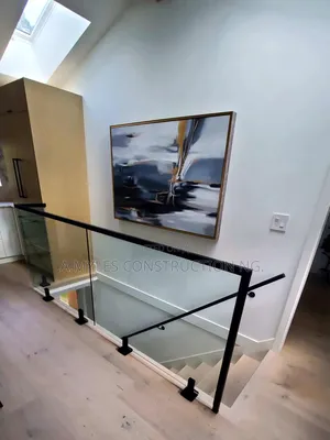 White Glass Handrail