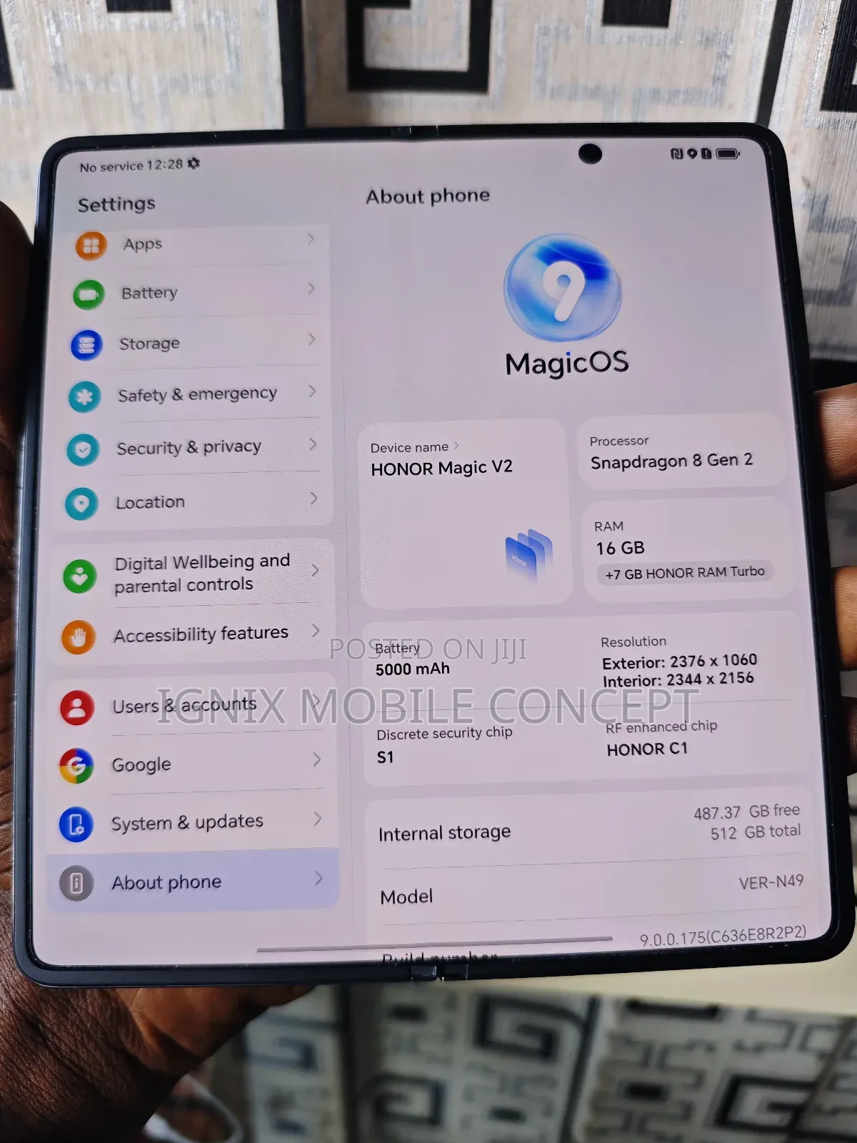 Honor Magic V2 512 GB Black