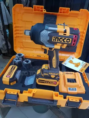 Ingco Brushless Cordless Impact Wrench 850nm With 2pcs 20vah Battery