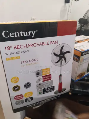 Century 18-Inch Standing Rechargeable Fan - Cool, Quiet, Efficient