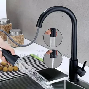 Black Kitchen Pull Out Tap