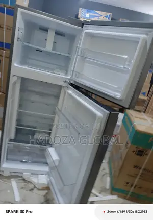 Platinum Silver Lg Double Door Fridge, 260l
