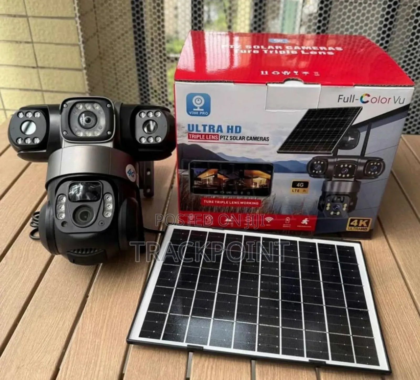 High Triple Lens Solar Security Camera