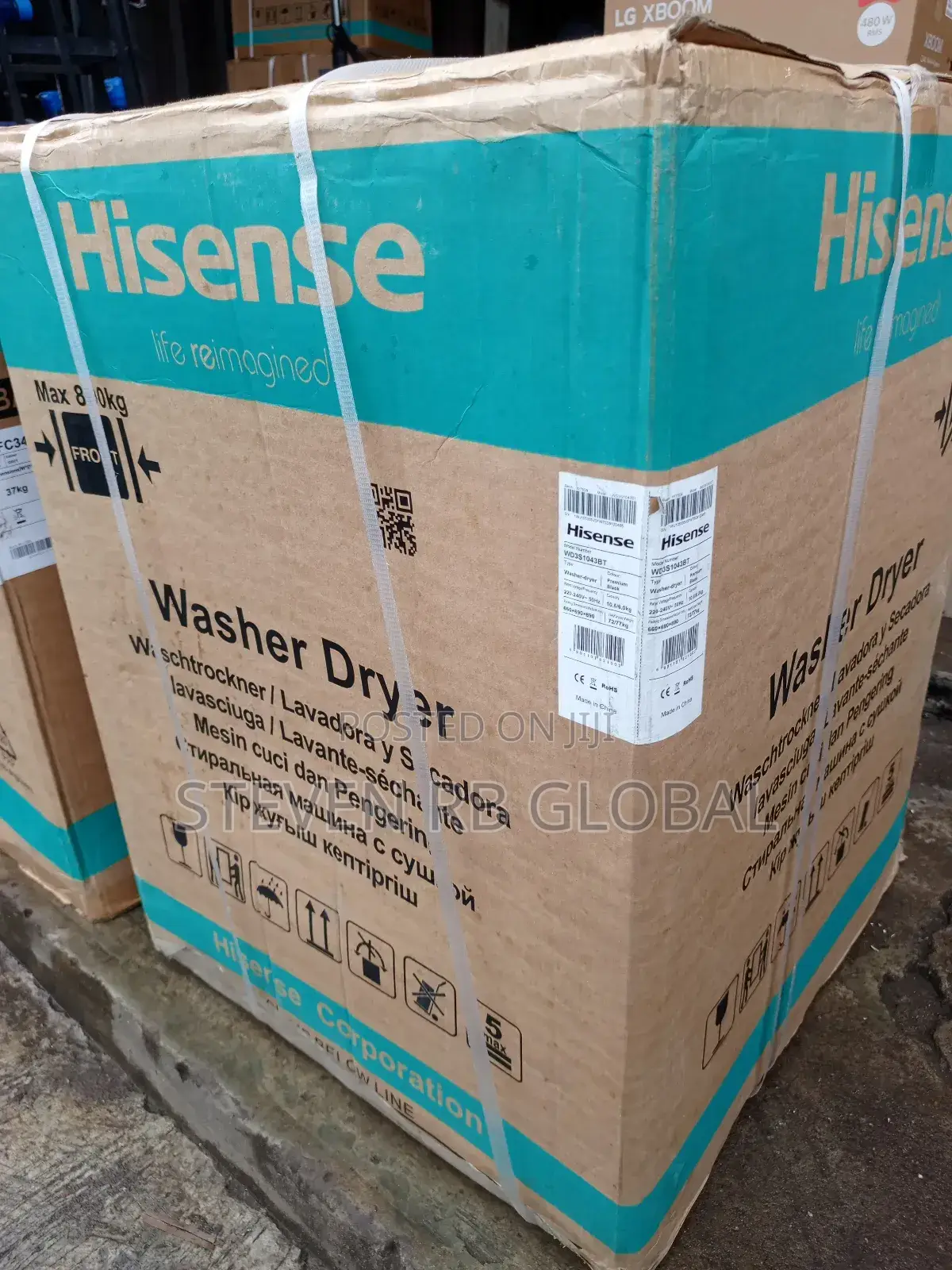 Hisense Front Load Wash Dry 10.5kg / 6kg (Wd3s1043bt)