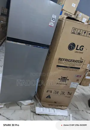 Lg 260l Top Freezer Refrigerator In Silver